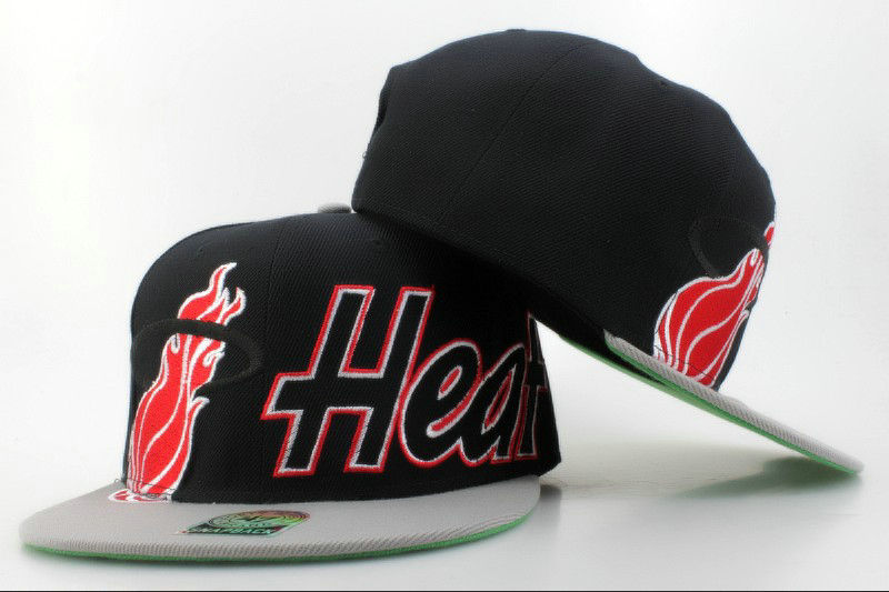 Miami Heat Snapback Hat QH 1 0606